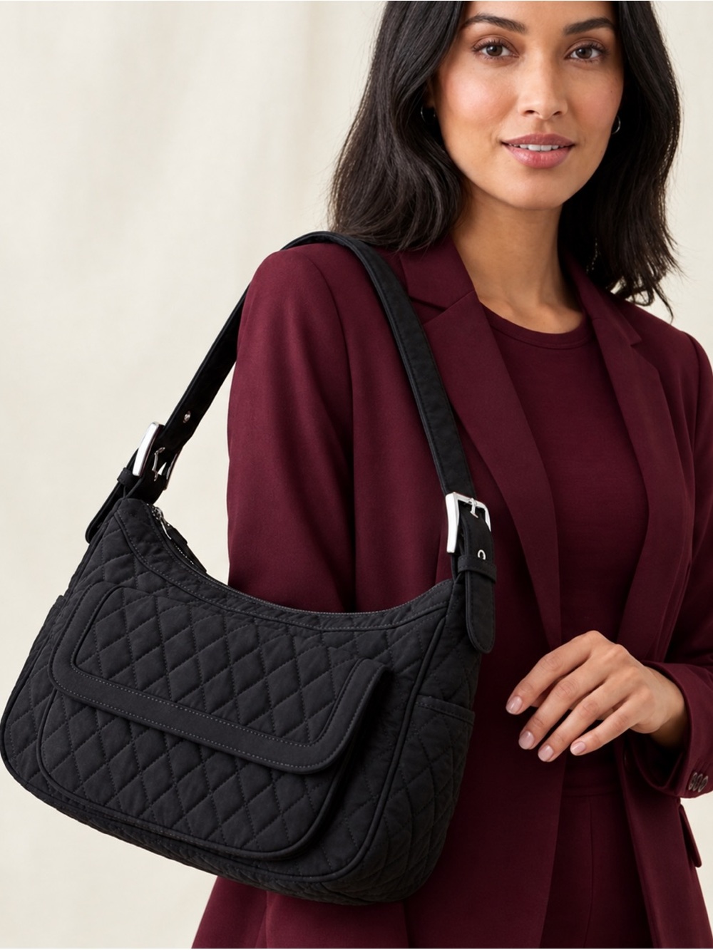 🌻Vera Bradley Black Quilted Crossbody Bag BNWOT STEAL